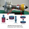 Mod-Support-Rotor01.jpg Jet Engine; 2-Spool, Modified Parts