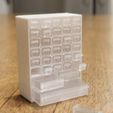 20230425_212005.jpg Archivo STL Estantería de 33 cajones a escala 1/10・Objeto de impresión 3D para descargar