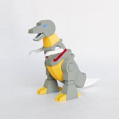 Front Pers 01_100dpi.jpg STL file Low Poly Grimlock・3D printable model to download
