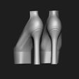 3.jpg 3 SET FASHIONABLE PENDANT WOMENS SHOES HALF-BOOTS 3D MODEL COLLECTION