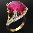 Nhan-nu-da-mau-N4339-03.jpg Gemstone ring - Oval stone ring - Diamond ring - N4339