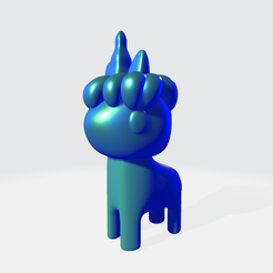 1unic5.png 3D file Collection of 6 unicorns.・Template to download and 3D print