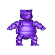 BlastoiseVunkFlexiSTL.stl Blastoise Pokemon MultiColor Flexi Print-In-Place + figure & keychain