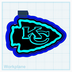 Free 3D file Kansas City Football Team Arrowhead Logo Remix Lamp 🏙️・3D  printing idea to download・Cults