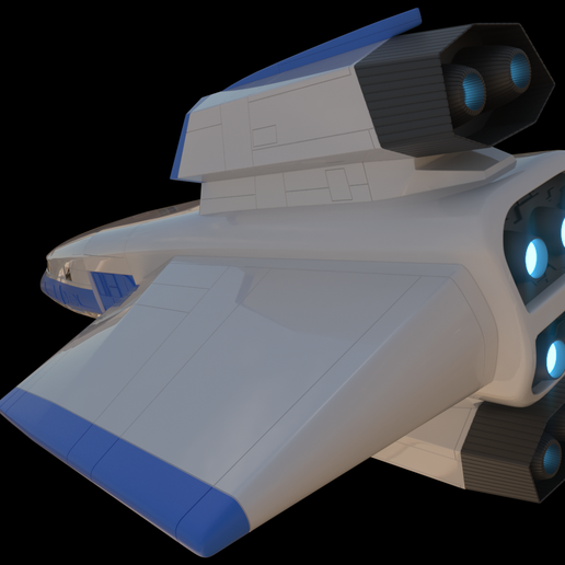 🛰 Galaxy Rangers - Ranger One Space Ship・ STL File for 3D printing・Cults