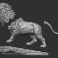 photo_5334873114695290081_y.jpg Growling Lion 3D print model