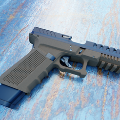 GLOCK-25.png STL file modified Glock Frame + slide・3D print model to download