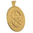 Fem-jewel-necklace-65-v7-07.png Magical Celtic Knot Wiccan Pentacle Pendant neck  witch necklace keychain femJ-65 3d-print and cnc