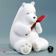 Polar_Render_AZ3DDOJO.jpg Ice Bear STL for 3D Printing