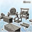 6.jpg Tavern interior set with barrel, bed and fireplace (5) - Medieval Gothic Feudal Old Archaic Saga 28mm 15mm