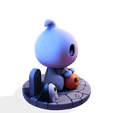 002.png Chibi Halloween Ghost 3D Model - Cute, Low Poly