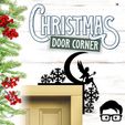014a.jpg 🎅 Christmas door corners vol. 2 💸 Multipack of 10 models 💸 (santa, decoration, decorative, home, wall decoration, winter) - by AM-MEDIA