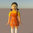 134.jpg STL file SQUID GAME DOLL articulated - DOLL SQUID GAME articulated・3D printer model to download