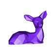 low_poly_fawn.stl Low Poly Fawn