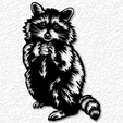 project_20230627_1714468-01.png raccoon wall art realistic raccoon wall decor 2d art animal