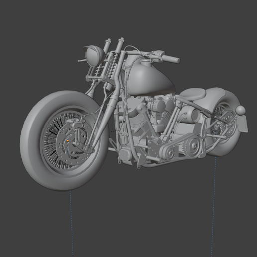 🏍️ 1:64 Harley-Davidson Knucklehead Bobber motorcycle For