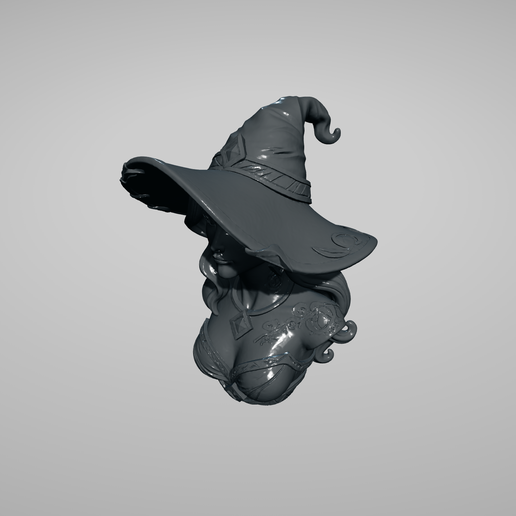 hitem3d_scaled_premium.png Mystic Witch 100mm Bust: Detailed Portrait Print
