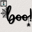 project_20230908_1646381-01.png halloween boo sign with spider wall art halloween wall decor 2d art