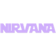 NIRVANA FINAL.stl Nirvana Poster, Sign, Signboard. Logo, band, music, music, rock, concert, concert