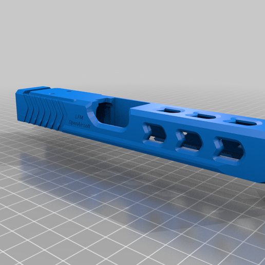 Airsoft Glock 17 Slide MKIII (Optic Mount A) 3D model
