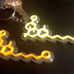 20220713_015222.jpg THC Molecule key chain key chain