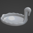 sweetHolderWrfrm3.png Swan Candy Holder 3D model