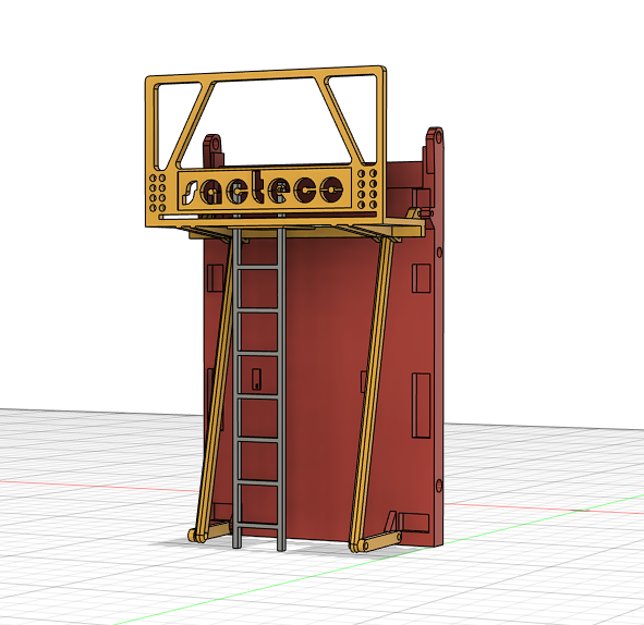 GREY MODELBN50-150-GY 3D TO SCALE 1/50 SCALE SCAFFOLDING SET 