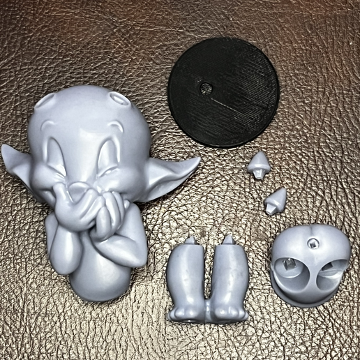resin.png Little Devil – Stylized Art Toy STL | Collectible Figure (7 Parts)
