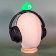 2-l.png Luigi Cap for headset (Super Mario Bros)