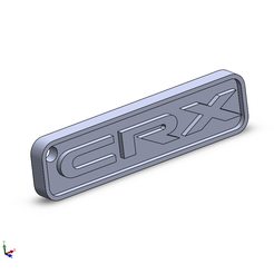 CRX-keychain-3.png STL-Datei Schlüsselanhänger CRX・3D-Drucker-Vorlage zum herunterladen