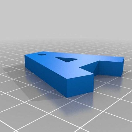 LetraA.jpg A Letter - Keychain