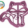 1151 Mapache etnero.22.jpg STL-Datei set forest animals cookie cutter・3D-druckbares Design zum Herunterladen, juanchininaiara