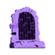 Portone con sassi by Vivedo3D.stl DOOR WITH STONES, h160mm, STL OBJ for 3D printing  SVG DXF for laser cutting and engraving, by Vivedo3D