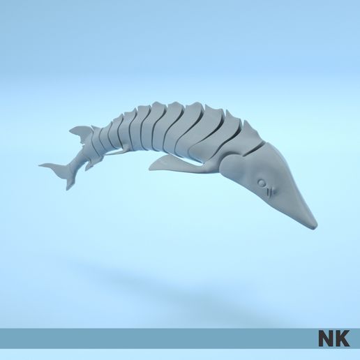 008.jpg Fichier STL COLLECTION ARTICULÉE REQUIN ORCA ESTURGEON DAUPHIN BALEINE・Modèle pour imprimante 3D à télécharger, NontasK