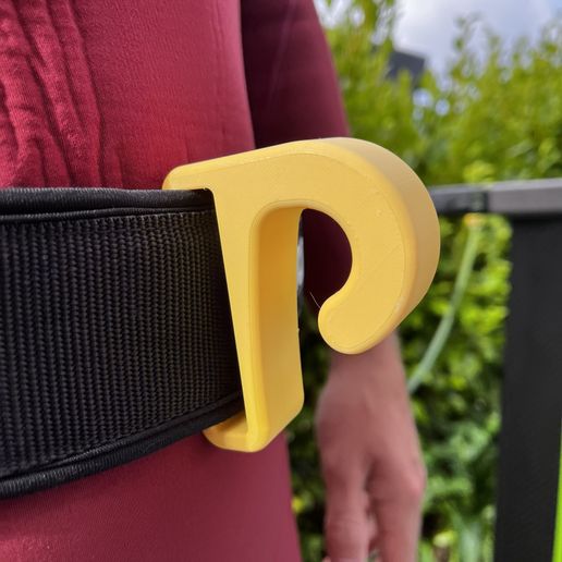 Wingfoil Hook for Harness or Leash Belt 3D model