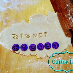 marcador disney.jpg Fichier STL gratuit marqueur abc Disney fondant à biscuits Disney・Plan pour impression 3D à télécharger