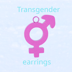 transgender-earrings-final.png Free STL file Trans-Gender earrings・3D printing model to download