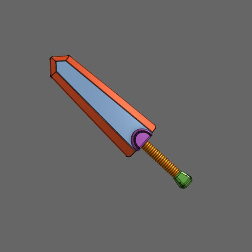 Berserk Themed Dragon Slayer Baby Rattle Toy