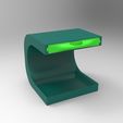 rendu essemble vert vert.jpg Bedside table storage unit to put a lamp and store your keys