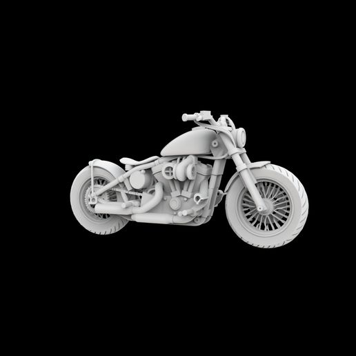🏍️ Harley Davidson Motorcycle 3D Print Mode・ STL File for 3D