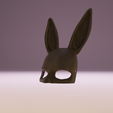 bunny-mask-profile-stl-high-light.png Bunny mask , máscara conejo