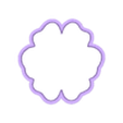 natural flower 3.25in.stl 4 sizes - Blooming Flower Wildflower Cookie Cutter - SHARP cutting edges - So Versatile!