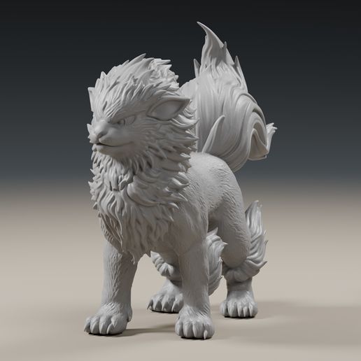 Arcanine Realistic 3D Print Model