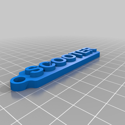 scooter.png Free 3D file Porte clé pour le scooter・3D printer model to download