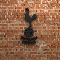 1.jpg Download OBJ file Tottenham Hotspur FC Logo • 3D printable design, waelmoussa