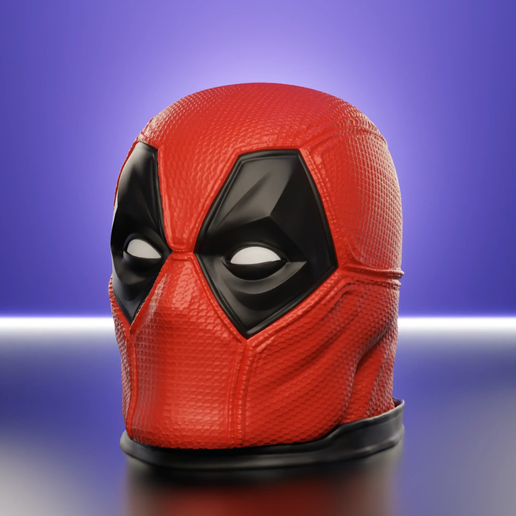 MTG Marvel DECK BOX COMPATIBLE WITH COMMANDER DECKS: Deadpool Head#074  3D File for 3D printingCults