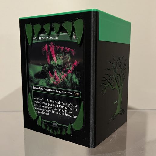 morph card sleeves Heavy Play RFG Deck Box 100 Double Sleeved Druid Green main image 0