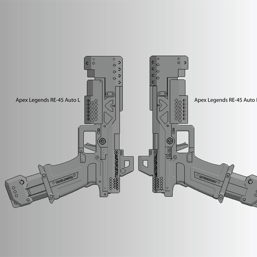 🔫 Apex Legends - RE-45 Auto・Free STL File for ・Cults
