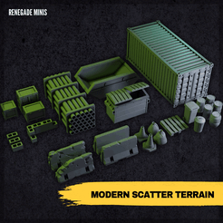Modern-Scatter-Terrain.png Scatter terrain for modern, post-apocalyptic, or zombie games