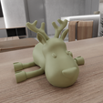 HighQuality3.png 3D Christmas Deer Toy with Playable Parts with 3D Stl Files & Deer Print, 3D Print File, Deer Art, Gift for Kids, 3D Printing, Keychain